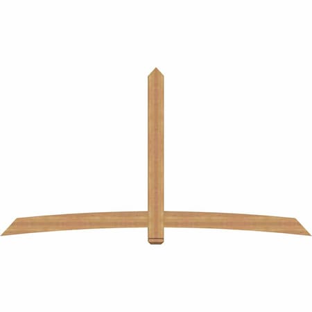 Ekena Millwork Bellingham Timber Gable Bracket, Western Red Cedar, 108"W x 58"H x 3 1/2"D x 5 1/2"F, 13/12 Pitch GBW108X58X0406BEL00SWR